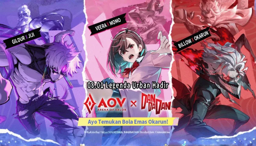 Kolaborasi Arena of Valor x Dan Da Dan Dimulai, Skin Veera x Momo Hadir