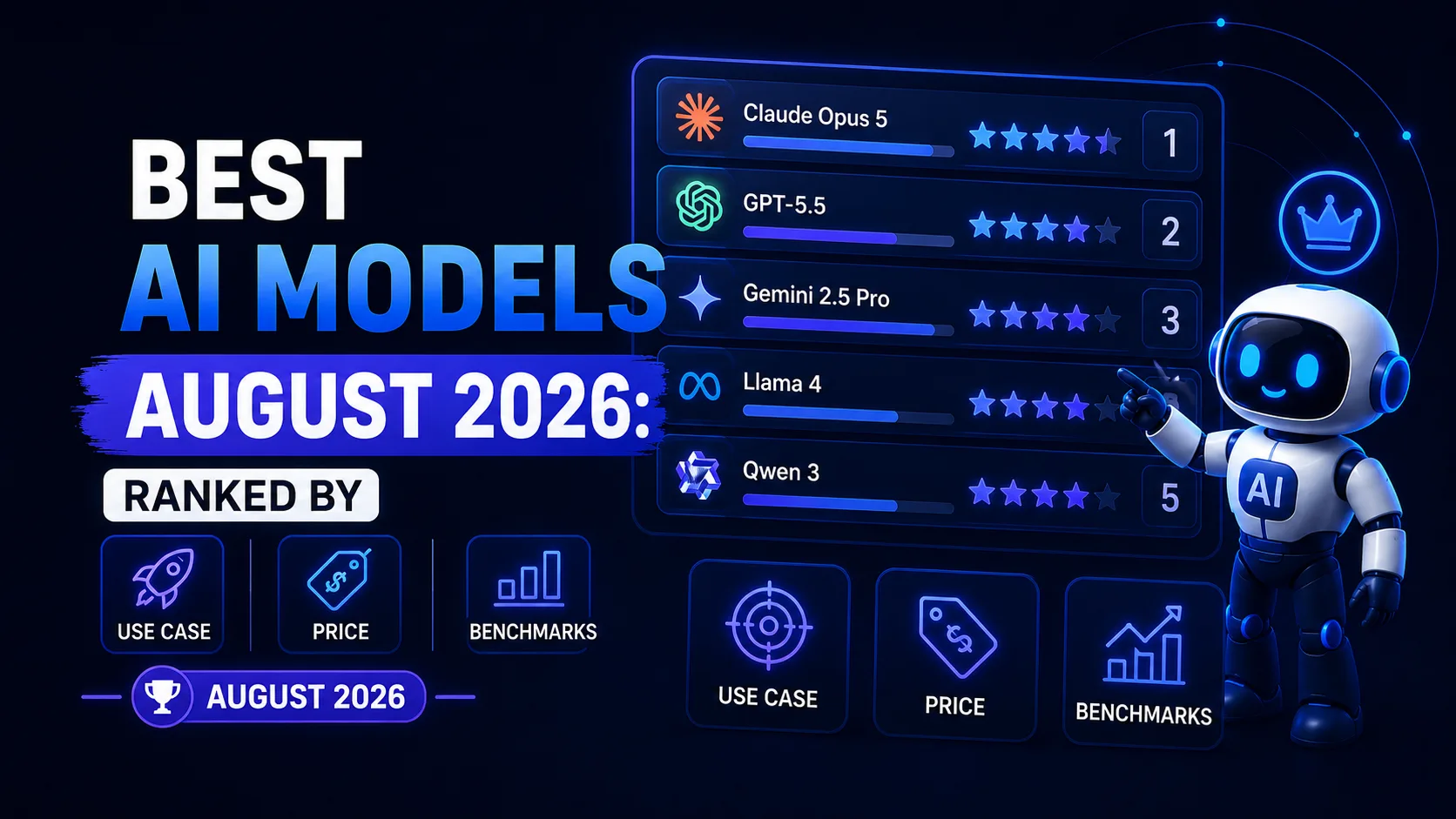 Peringkat Model AI Terbaru Agustus 2026: Claude Opus 5 Pimpin AI Intelligence Index